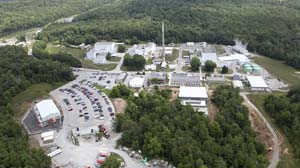 Aerial view of the HFIR site